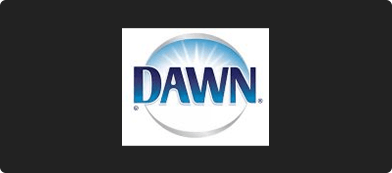 Dawn logo with blue and white design